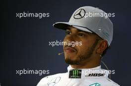 Lewis Hamilton (GBR) Mercedes AMG F1 in the FIA Press Conference. 12.11.2016. Formula 1 World Championship, Rd 20, Brazilian Grand Prix, Sao Paulo, Brazil, Qualifying Day.