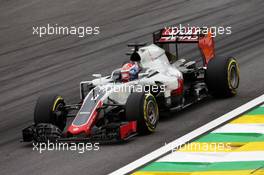 Romain Grosjean (FRA) Haas F1 Team VF-16. 12.11.2016. Formula 1 World Championship, Rd 20, Brazilian Grand Prix, Sao Paulo, Brazil, Qualifying Day.