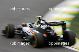 Sergio Perez (MEX) Sahara Force India F1 VJM09. 12.11.2016. Formula 1 World Championship, Rd 20, Brazilian Grand Prix, Sao Paulo, Brazil, Qualifying Day.