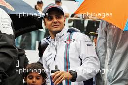 Felipe Massa (BRA) Williams on the drivers parade. 13.11.2016. Formula 1 World Championship, Rd 20, Brazilian Grand Prix, Sao Paulo, Brazil, Race Day.