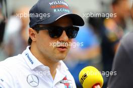 Felipe Massa (BRA) Williams with the media. 10.11.2016. Formula 1 World Championship, Rd 20, Brazilian Grand Prix, Sao Paulo, Brazil, Preparation Day.