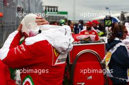 Kimi Raikkonen (FIN) Ferrari on the grid. 12.06.2016. Formula 1 World Championship, Rd 7, Canadian Grand Prix, Montreal, Canada, Race Day.
