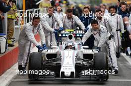 Valtteri Bottas (FIN) Williams FW38 enters parc ferme. 12.06.2016. Formula 1 World Championship, Rd 7, Canadian Grand Prix, Montreal, Canada, Race Day.