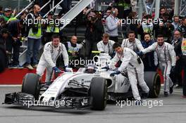 Third placed Valtteri Bottas (FIN) Williams FW38 enters parc ferme. 12.06.2016. Formula 1 World Championship, Rd 7, Canadian Grand Prix, Montreal, Canada, Race Day.