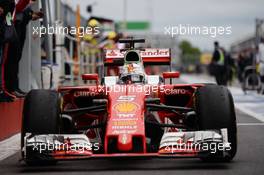 Sebastian Vettel (GER) Ferrari SF16-H enters parc ferme. 12.06.2016. Formula 1 World Championship, Rd 7, Canadian Grand Prix, Montreal, Canada, Race Day.