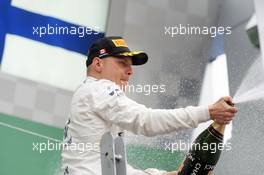 Valtteri Bottas (FIN) Williams celebrates his third position on the podium. 12.06.2016. Formula 1 World Championship, Rd 7, Canadian Grand Prix, Montreal, Canada, Race Day.