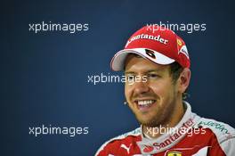 Sebastian Vettel (GER) Ferrari in the FIA Press Conference. 17.04.2016. Formula 1 World Championship, Rd 3, Chinese Grand Prix, Shanghai, China, Race Day.