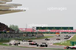Max Verstappen (NLD) Scuderia Toro Rosso STR11 runs wide. 17.04.2016. Formula 1 World Championship, Rd 3, Chinese Grand Prix, Shanghai, China, Race Day.