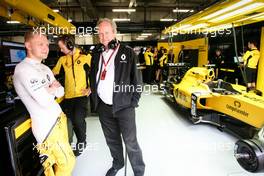 (L to R): Kevin Magnussen (DEN) Renault Sport F1 Team with Jerome Stoll (FRA) Renault Sport F1 President. 16.04.2016. Formula 1 World Championship, Rd 3, Chinese Grand Prix, Shanghai, China, Qualifying Day.