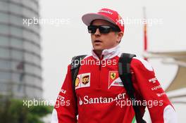 Kimi Raikkonen (FIN) Ferrari. 16.04.2016. Formula 1 World Championship, Rd 3, Chinese Grand Prix, Shanghai, China, Qualifying Day.