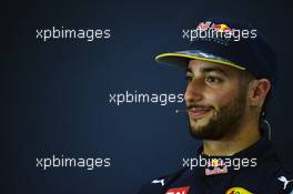 Daniel Ricciardo (AUS) Red Bull Racing in the post qualifying FIA Press Conference. 16.04.2016. Formula 1 World Championship, Rd 3, Chinese Grand Prix, Shanghai, China, Qualifying Day.