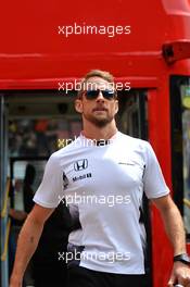 Jenson Button (GBR) McLaren on the drivers parade. 17.04.2016. Formula 1 World Championship, Rd 3, Chinese Grand Prix, Shanghai, China, Race Day.