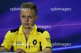 Kevin Magnussen (DEN) Renault Sport F1 Team in the FIA Press Conference. 14.04.2016. Formula 1 World Championship, Rd 3, Chinese Grand Prix, Shanghai, China, Preparation Day.