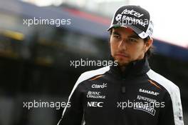 Sergio Perez (MEX) Sahara Force India F1. 13.05.2016. Formula 1 World Championship, Rd 5, Spanish Grand Prix, Barcelona, Spain, Practice Day.