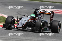 Nico Hulkenberg (GER) Sahara Force India F1 VJM09. 13.05.2016. Formula 1 World Championship, Rd 5, Spanish Grand Prix, Barcelona, Spain, Practice Day.