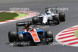 Pascal Wehrlein (GER) Manor Racing MRT05. 15.05.2016. Formula 1 World Championship, Rd 5, Spanish Grand Prix, Barcelona, Spain, Race Day.