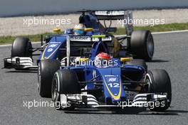Felipe Nasr (BRA) Sauber C35. 15.05.2016. Formula 1 World Championship, Rd 5, Spanish Grand Prix, Barcelona, Spain, Race Day.