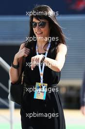 Marion Jolles Grosjean (FRA), wife of Romain Grosjean (FRA) Haas F1 Team. 15.05.2016. Formula 1 World Championship, Rd 5, Spanish Grand Prix, Barcelona, Spain, Race Day.