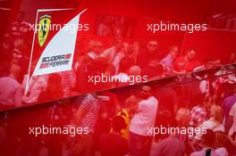 Ferrari logo. 15.05.2016. Formula 1 World Championship, Rd 5, Spanish Grand Prix, Barcelona, Spain, Race Day.