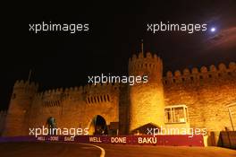 Baku at night. 17.06.2016. Formula 1 World Championship, Rd 8, European Grand Prix, Baku Street Circuit, Azerbaijan, Practice Day.