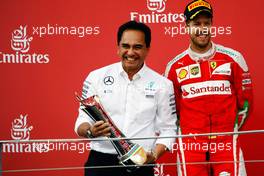 Sebastian Vettel (GER) Ferrari (Right).  19.06.2016. Formula 1 World Championship, Rd 8, European Grand Prix, Baku Street Circuit, Azerbaijan, Race Day.
