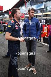 Michael Carrick (GBR) Football Player (Right) on the grid. 10.07.2016. Formula 1 World Championship, Rd 10, British Grand Prix, Silverstone, England, Race Day.