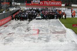 The grid before the start of the race. 10.07.2016. Formula 1 World Championship, Rd 10, British Grand Prix, Silverstone, England, Race Day.