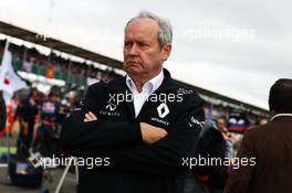 Frederic Vasseur (FRA) Renault Sport F1 Team Racing Director on the grid. 10.07.2016. Formula 1 World Championship, Rd 10, British Grand Prix, Silverstone, England, Race Day.