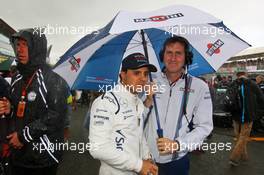 Felipe Massa (BRA) Williams on the grid. 10.07.2016. Formula 1 World Championship, Rd 10, British Grand Prix, Silverstone, England, Race Day.