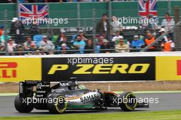 Nico Hulkenberg (GER) Sahara Force India F1 VJM09. 09.07.2016. Formula 1 World Championship, Rd 10, British Grand Prix, Silverstone, England, Qualifying Day.