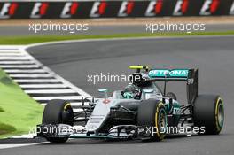 Nico Rosberg (GER) Mercedes AMG F1 W07 Hybrid. 09.07.2016. Formula 1 World Championship, Rd 10, British Grand Prix, Silverstone, England, Qualifying Day.