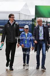 Toto Wolff (GER) Mercedes AMG F1 Shareholder and Executive Director. 10.07.2016. Formula 1 World Championship, Rd 10, British Grand Prix, Silverstone, England, Race Day.