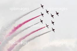 The Red Arrows. 10.07.2016. Formula 1 World Championship, Rd 10, British Grand Prix, Silverstone, England, Race Day.