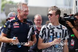 (L to R): Jonathan Wheatley (GBR) Red Bull Racing Team Manager with Daniil Kvyat (RUS) Scuderia Toro Rosso. 29.07.2016. Formula 1 World Championship, Rd 12, German Grand Prix, Hockenheim, Germany, Practice Day.