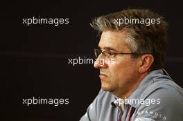 Pat Fry (GBR) Manor Racing Engineering Consultant in the FIA Press Conference. 29.07.2016. Formula 1 World Championship, Rd 12, German Grand Prix, Hockenheim, Germany, Practice Day.