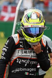 Sergio Perez (MEX) Sahara Force India F1 on the grid. 31.07.2016. Formula 1 World Championship, Rd 12, German Grand Prix, Hockenheim, Germany, Race Day.