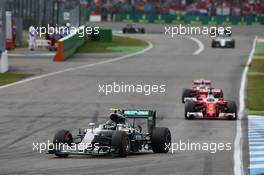 Nico Rosberg (GER) Mercedes AMG F1 W07 Hybrid. 31.07.2016. Formula 1 World Championship, Rd 12, German Grand Prix, Hockenheim, Germany, Race Day.