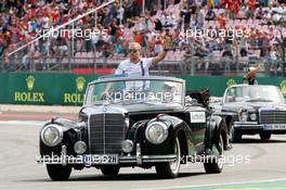 Valtteri Bottas (FIN) Williams on the drivers parade. 31.07.2016. Formula 1 World Championship, Rd 12, German Grand Prix, Hockenheim, Germany, Race Day.