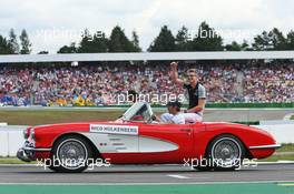 Nico Hulkenberg (GER) Sahara Force India F1 on the drivers parade. 31.07.2016. Formula 1 World Championship, Rd 12, German Grand Prix, Hockenheim, Germany, Race Day.