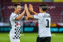 Miroslav Klose (GER) football player and Charles Leclerc (FRA) driver 27.07.2016. Formula 1 World Championship, Rd 12, German Grand Prix, Mainz, Germany, Football match Champions for charity.
