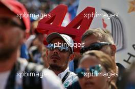 A Lewis Hamilton (GBR) Mercedes AMG F1 fan. 24.07.2016. Formula 1 World Championship, Rd 11, Hungarian Grand Prix, Budapest, Hungary, Race Day.