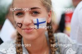 Finnish fan. 24.07.2016. Formula 1 World Championship, Rd 11, Hungarian Grand Prix, Budapest, Hungary, Race Day.