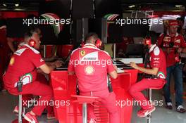 Ferrari engineers in the pit garage central console.  02.09.2016. Formula 1 World Championship, Rd 14, Italian Grand Prix, Monza, Italy, Practice Day.