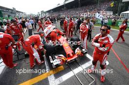 Kimi Raikkonen (FIN) Ferrari SF16-H on the grid. 04.09.2016. Formula 1 World Championship, Rd 14, Italian Grand Prix, Monza, Italy, Race Day.