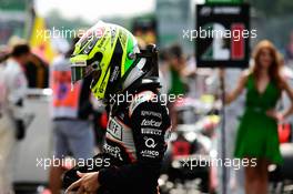 Sergio Perez (MEX) Sahara Force India F1 on the grid. 04.09.2016. Formula 1 World Championship, Rd 14, Italian Grand Prix, Monza, Italy, Race Day.