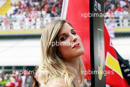 A grid girl. 04.09.2016. Formula 1 World Championship, Rd 14, Italian Grand Prix, Monza, Italy, Race Day.