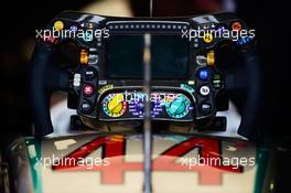 Steering wheel of Lewis Hamilton (GBR) Mercedes AMG F1. 04.09.2016. Formula 1 World Championship, Rd 14, Italian Grand Prix, Monza, Italy, Race Day.