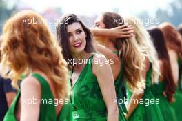 Grid girls on the drivers parade. 04.09.2016. Formula 1 World Championship, Rd 14, Italian Grand Prix, Monza, Italy, Race Day.