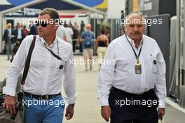 (L to R): Tom Kristensen (DEN) FIA Steward with Jose Abed (MEX) FIA Vice President. 04.09.2016. Formula 1 World Championship, Rd 14, Italian Grand Prix, Monza, Italy, Race Day.
