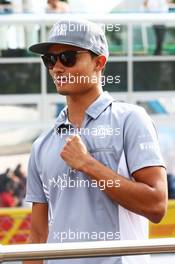 Pascal Wehrlein (GER) Manor Racing on the drivers parade. 04.09.2016. Formula 1 World Championship, Rd 14, Italian Grand Prix, Monza, Italy, Race Day.